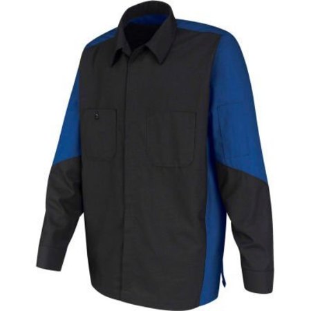 VF IMAGEWEAR Red Kap¬Æ Men's Crew Shirt Long Sleeve Regular-S Charcoal/Royal Blue SY10 SY10CRRGS